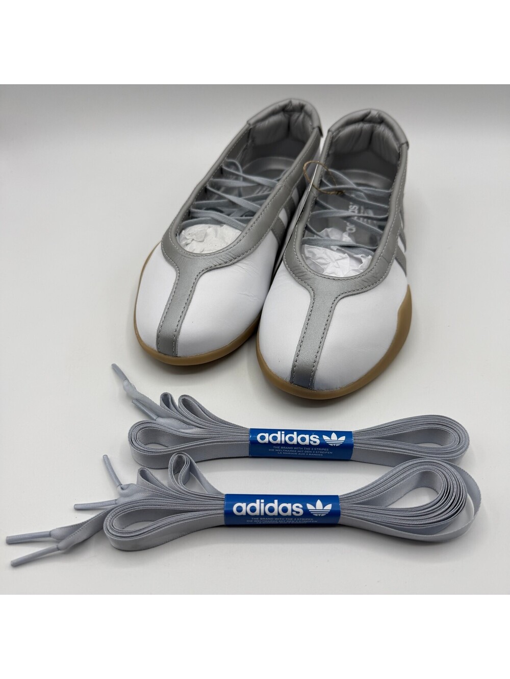 adidas Originals Taekwondo Mei Ballet White Silver Women Size 5 JQ6438 NEW